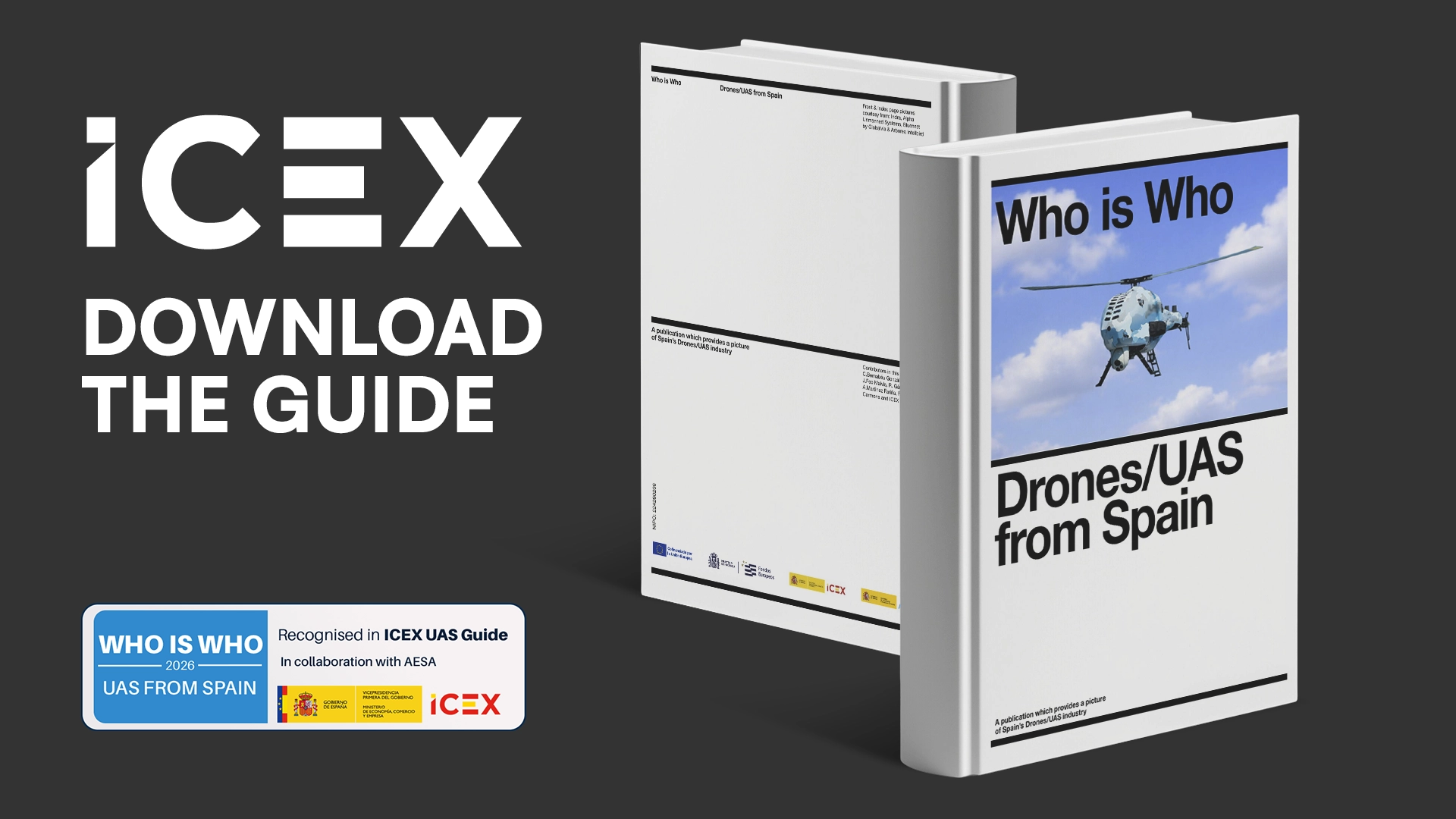 ACRE has been included in the official ICEX guide bringing together the leading companies in the drone sector in Spain