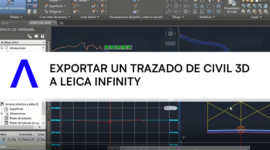 Cómo exportar un trazado de Civil 3D a Leica Infinity