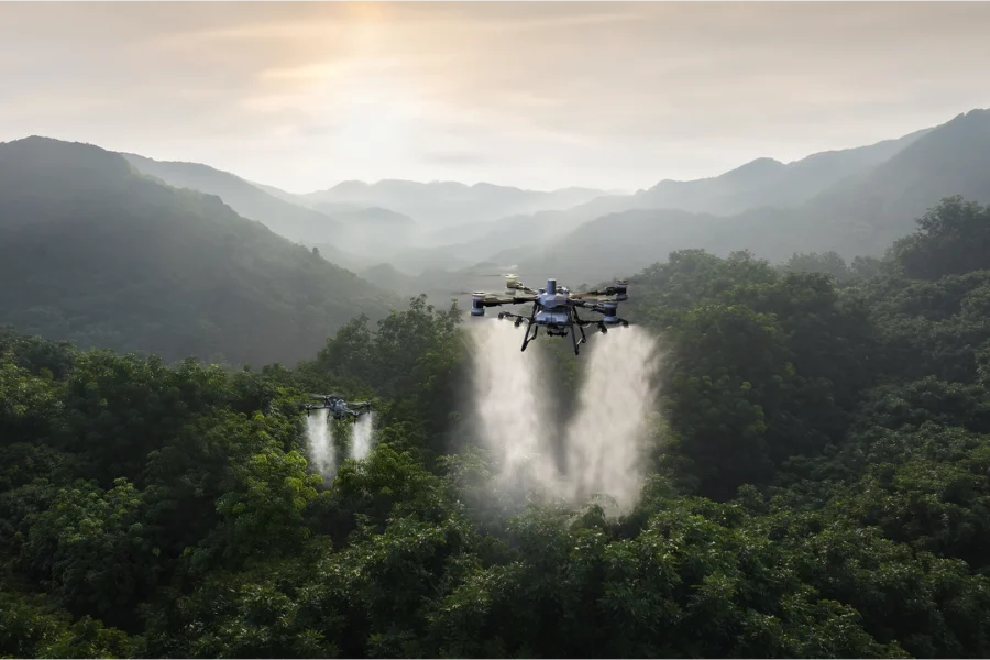 Drones de pulverización