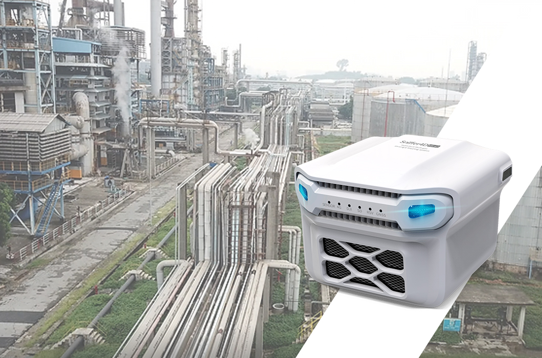 Inspección de tuberías con el detector de gas para dron Sniffer4D