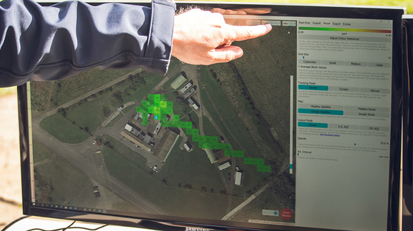 Detector de gas letal con dron Sniffer 4D-11