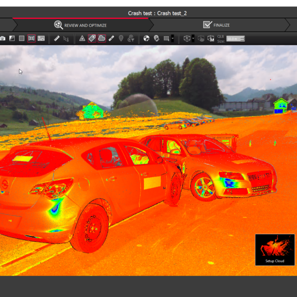 Cyclone REGISTER 360 - AXA Car Crash - Setup 5 Rainbow Screen