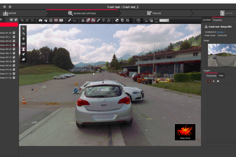Cyclone REGISTER 360 - AXA Car Crash - Setup 4 Colour Screen
