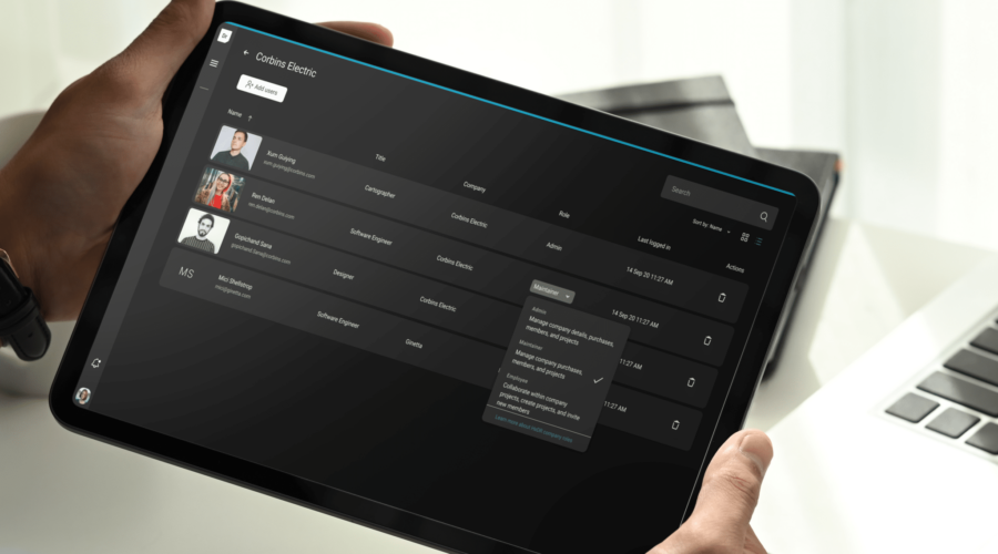 Sus datos seguros, con control de acceso preciso con reality cloud studio