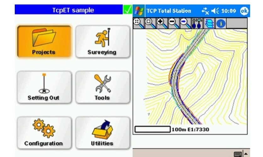 tcpET menu