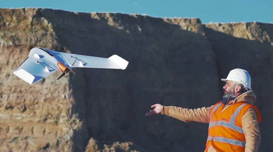 dron mapeado ala fija