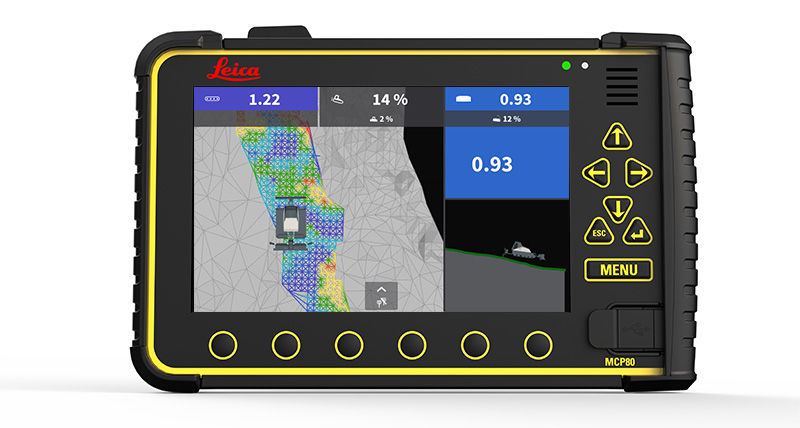 Software de control de máquinas 3D para obra Leica MC1