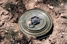 Landmine in a Metal Case