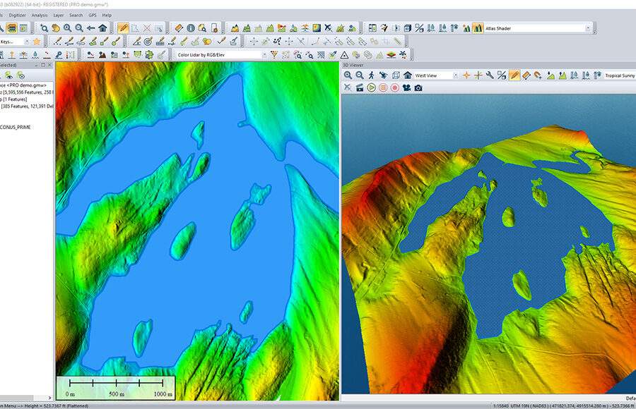 Global Mapper Standard: Software de procesamiento de datos geoespaciales