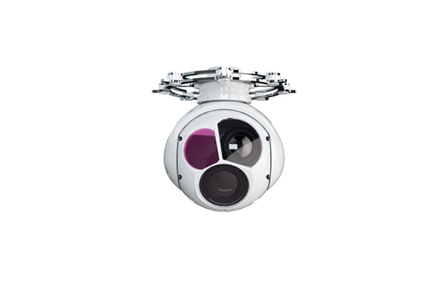MG-150E EO/IR/LR cámara gimbal para drones ala fija