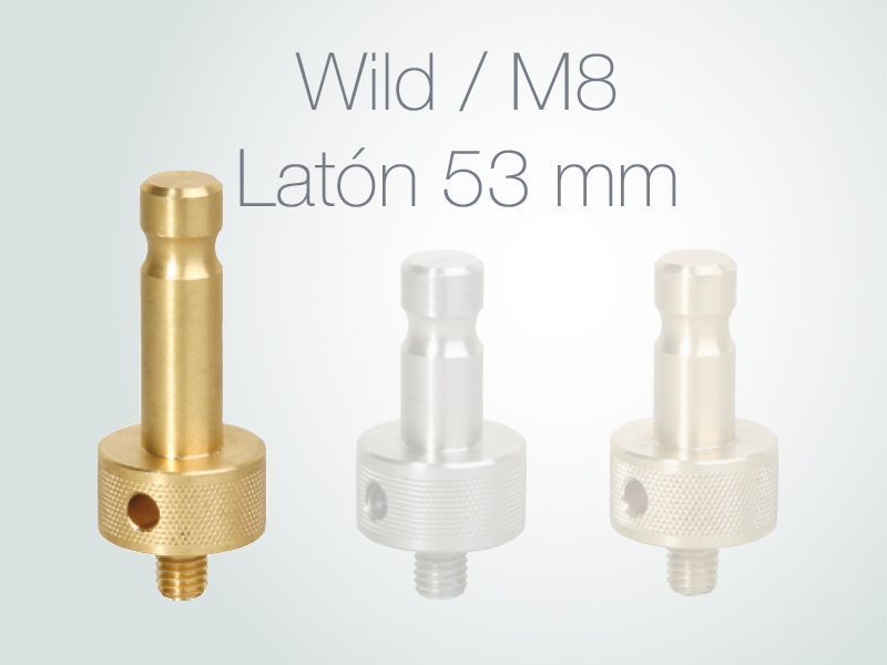 Adaptador tetón ACRE wild con rosca M8 / 12mm 53 mm de latón