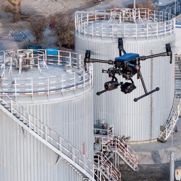 DJI TERRA digitalización de estaciones petrolíferas y de gas