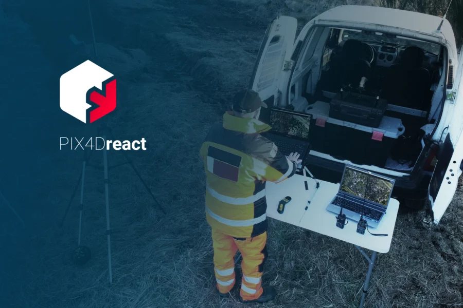 Pix4Dreact software para emergencias