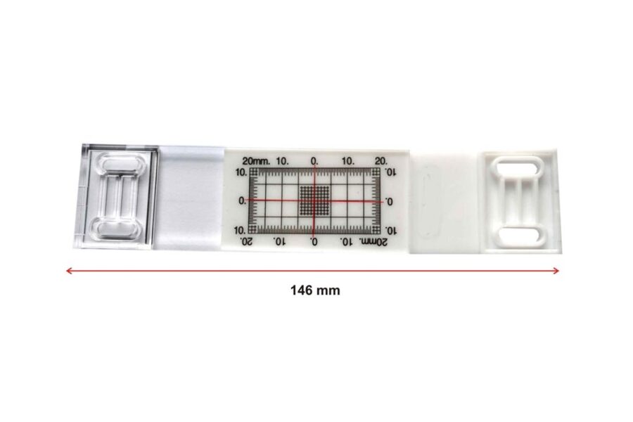Fisurómetro plano de metacrilato transparente ACRE
