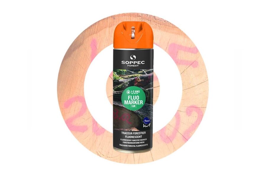 Spray de pintura forestal fluorescente FLUO MARKER Naranja SOPPEC