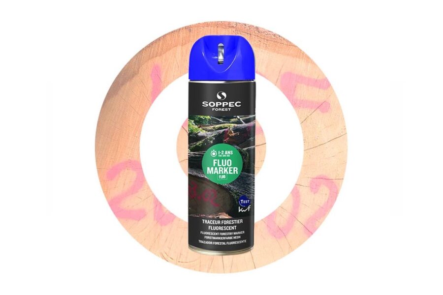 Spray de pintura forestal fluorescente FLUO MARKER Azul SOPPEC