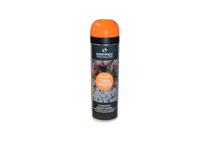 Spray de señalización para obra fluorescente SOPPEC TRACK MARKER Naranja