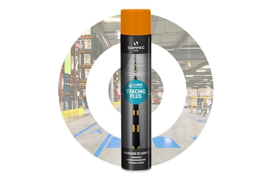 Trazador de líneas industrial TRACING PLUS. Naranja SOPPEC