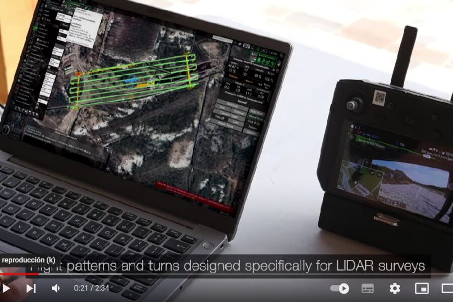 UgCS EXPERT software para levantamientos con LiDAR