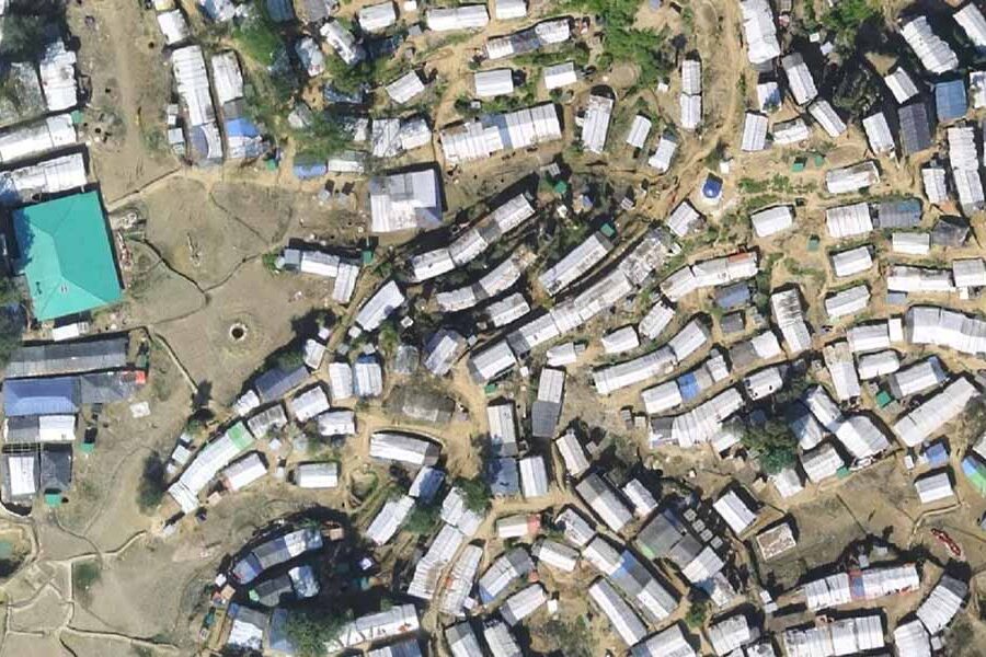 aerial_photography_of_a_refugee_camp