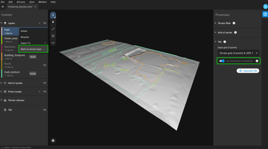 Pix4Dsurvey_TIN_Mark_as_terrain