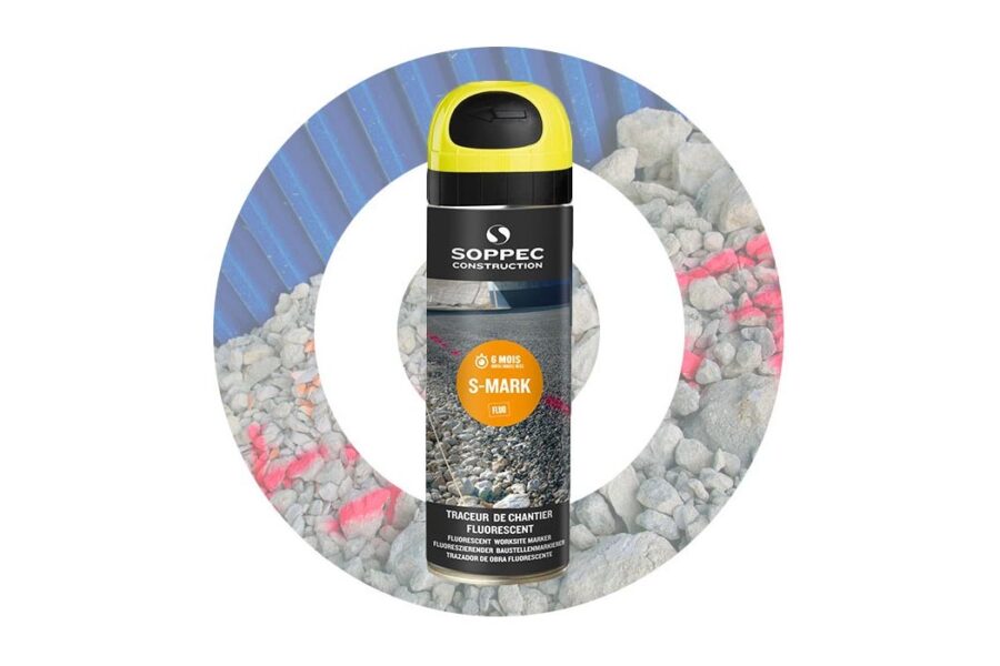 Spray pintura fluorescente S-MARK Amarillo SOPPEC