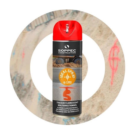 Spray de pintura 360º rojo