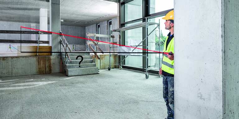 Mida distancias horizontales precisas