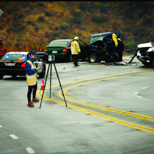 Escáner láser para escena de crimen forense