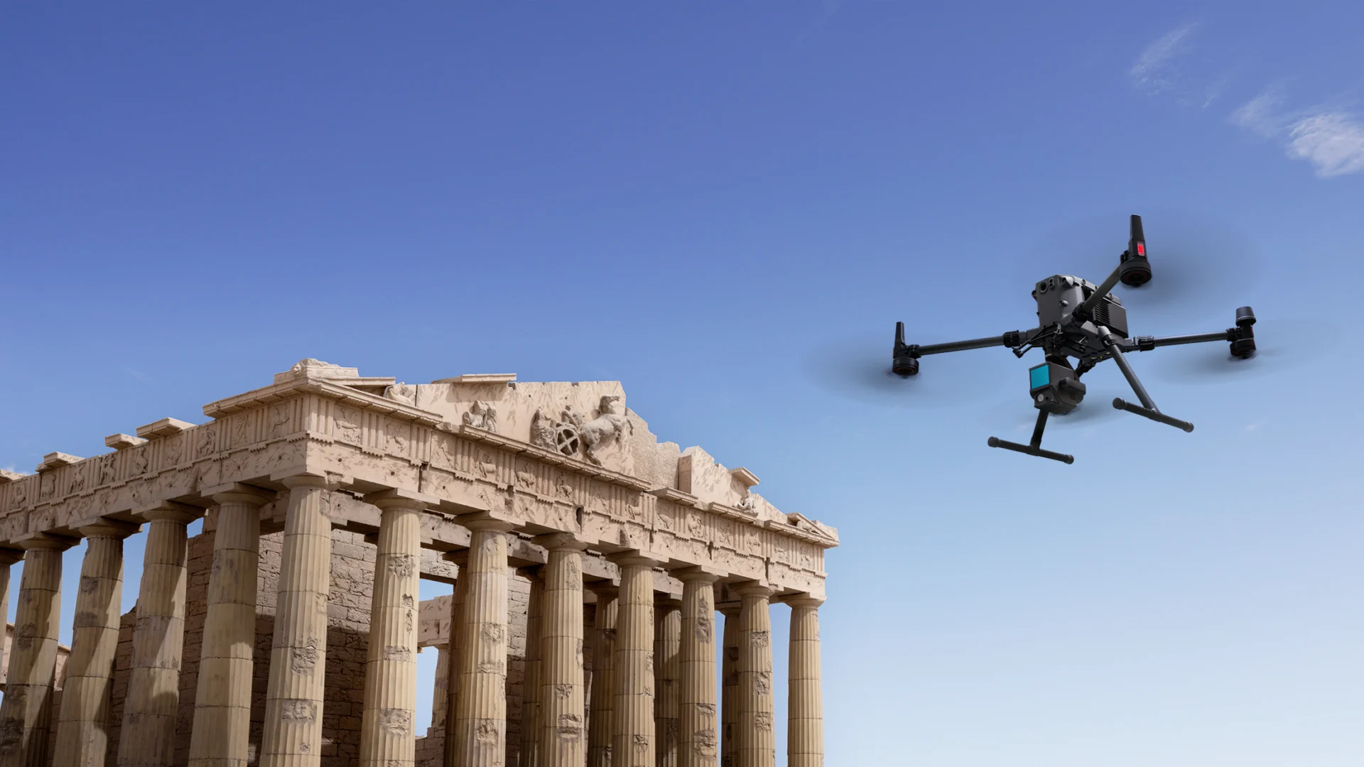 Conservación del patrimonio con dron en industrias AEC