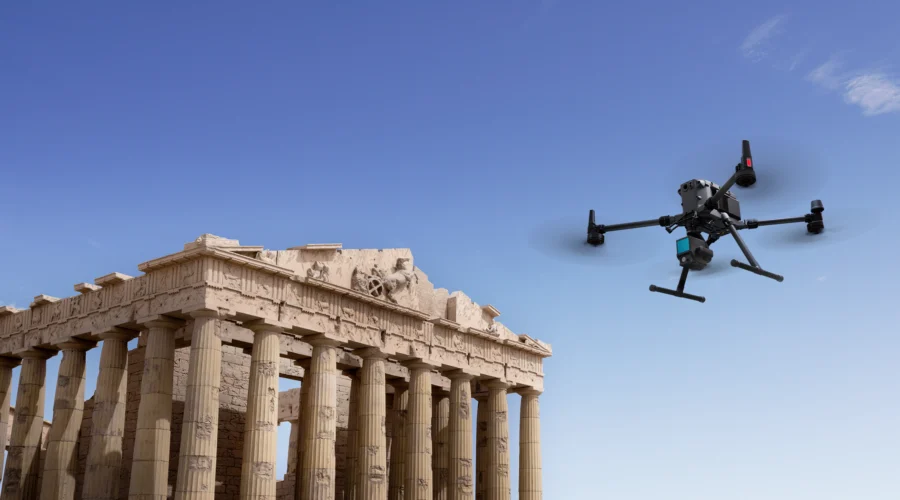 Conservación del patrimonio con dron en industrias AEC
