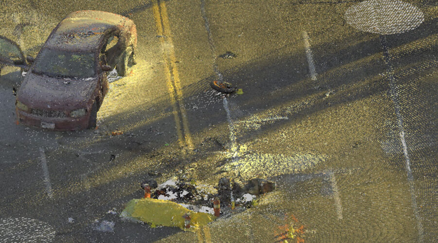 LASER ESCANER 3D ACCIDENTE TRAFICO