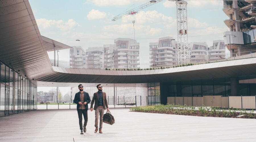 Arquitectos sobre render 3d