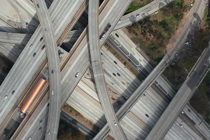 control de trafico con dron
