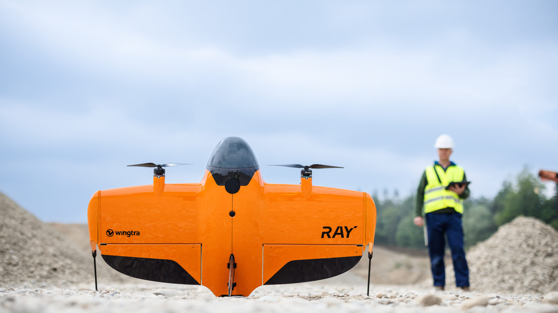 WingtraRAY es un dron VTOL ala fija de clase c6