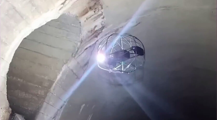 El Flybotix Asio X es capaz de inspeccionar las tuberías más rápido y con menos coste. - Imagen: NBC