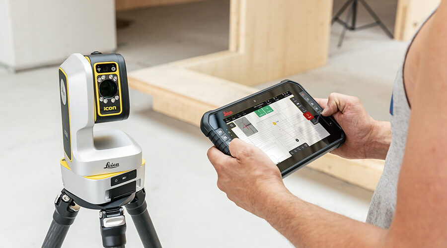 Replanteo eficiente con Leica iCON Trades: iCS50
