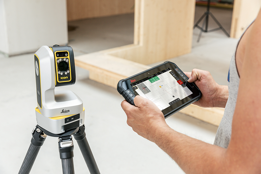 Replanteo eficiente con Leica iCON Trades: iCS50