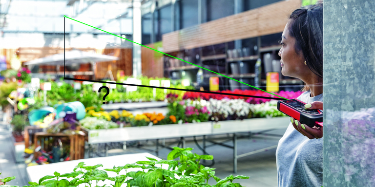 Mida distancias horizontales precisas