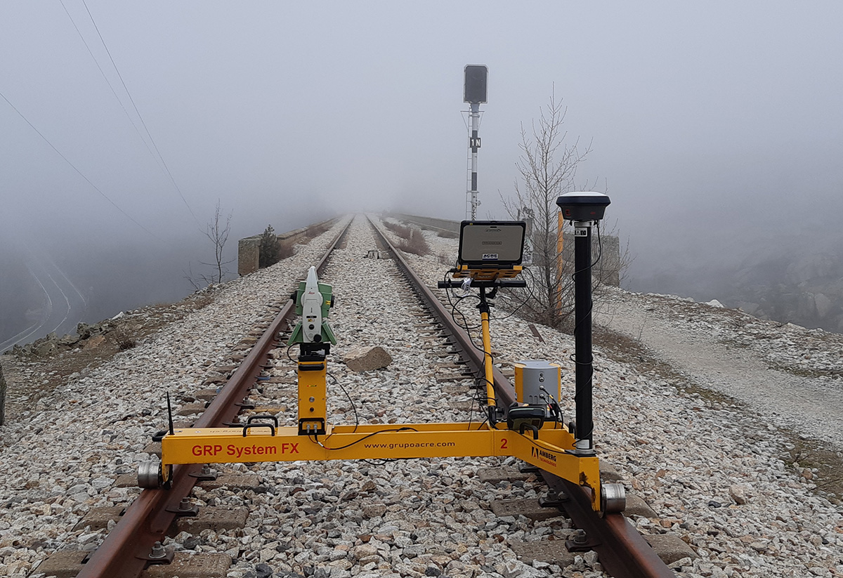 Amberg – Leica: precisión validada en auscultación ferroviaria