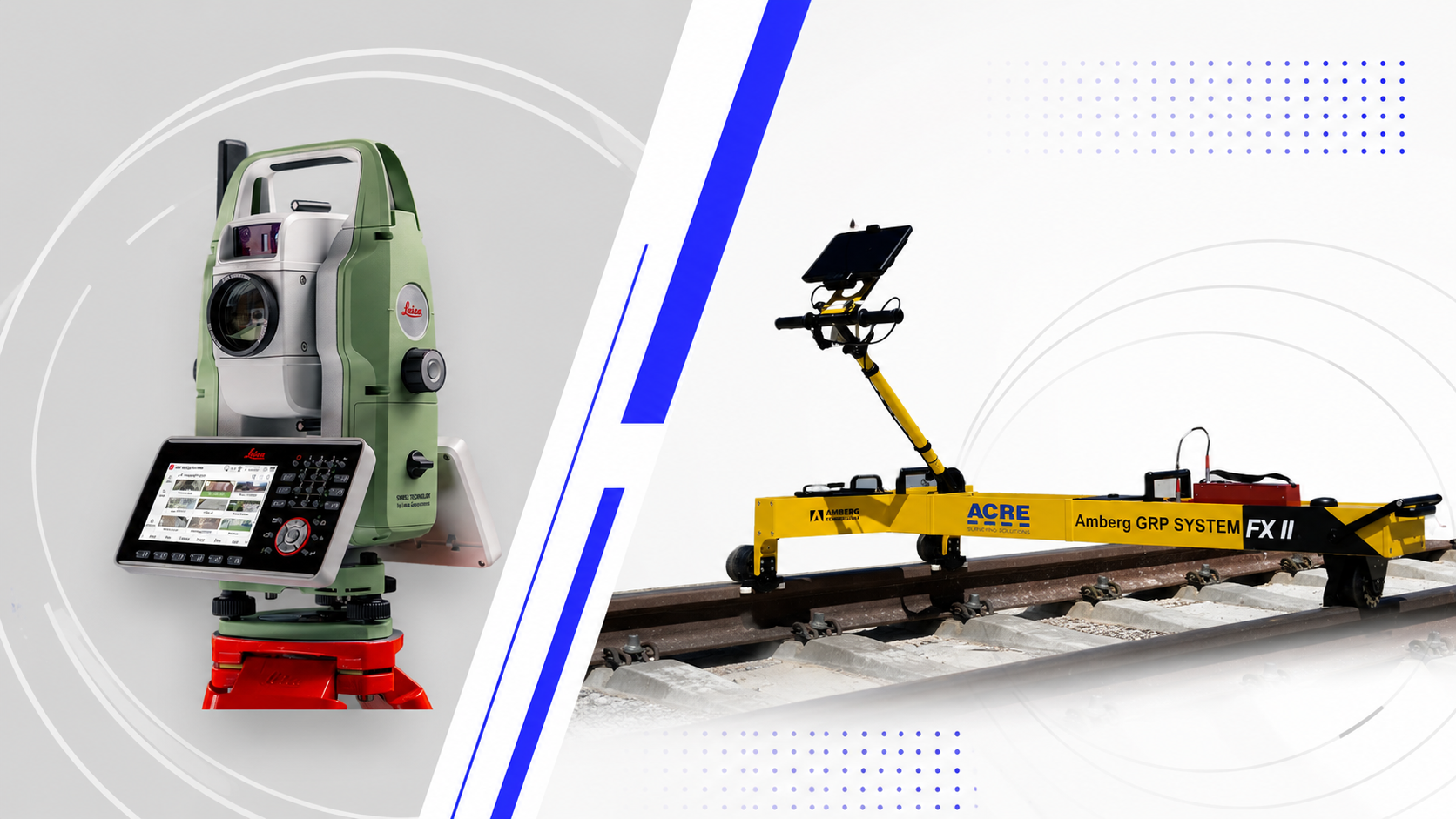 Amberg Rail 3.7 incorpora soporte oficial para Leica TS20 en sistemas GRP FX