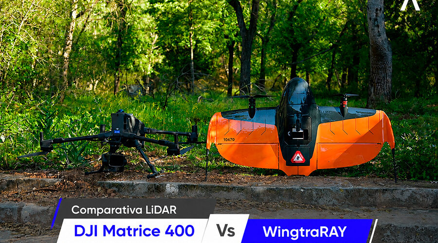 Comparativa LiDAR: DJI Matrice 400 vs WingtraRAY