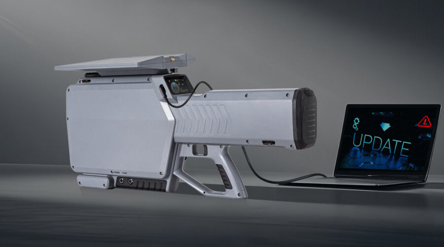 Gestión de fallos SkyFend pistola antidrones