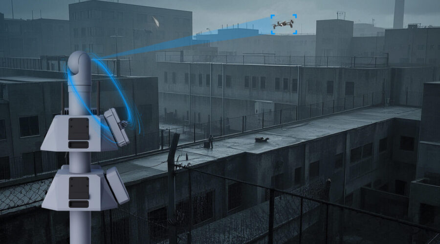 SkyFend Tracker. Radar compacto antidrones