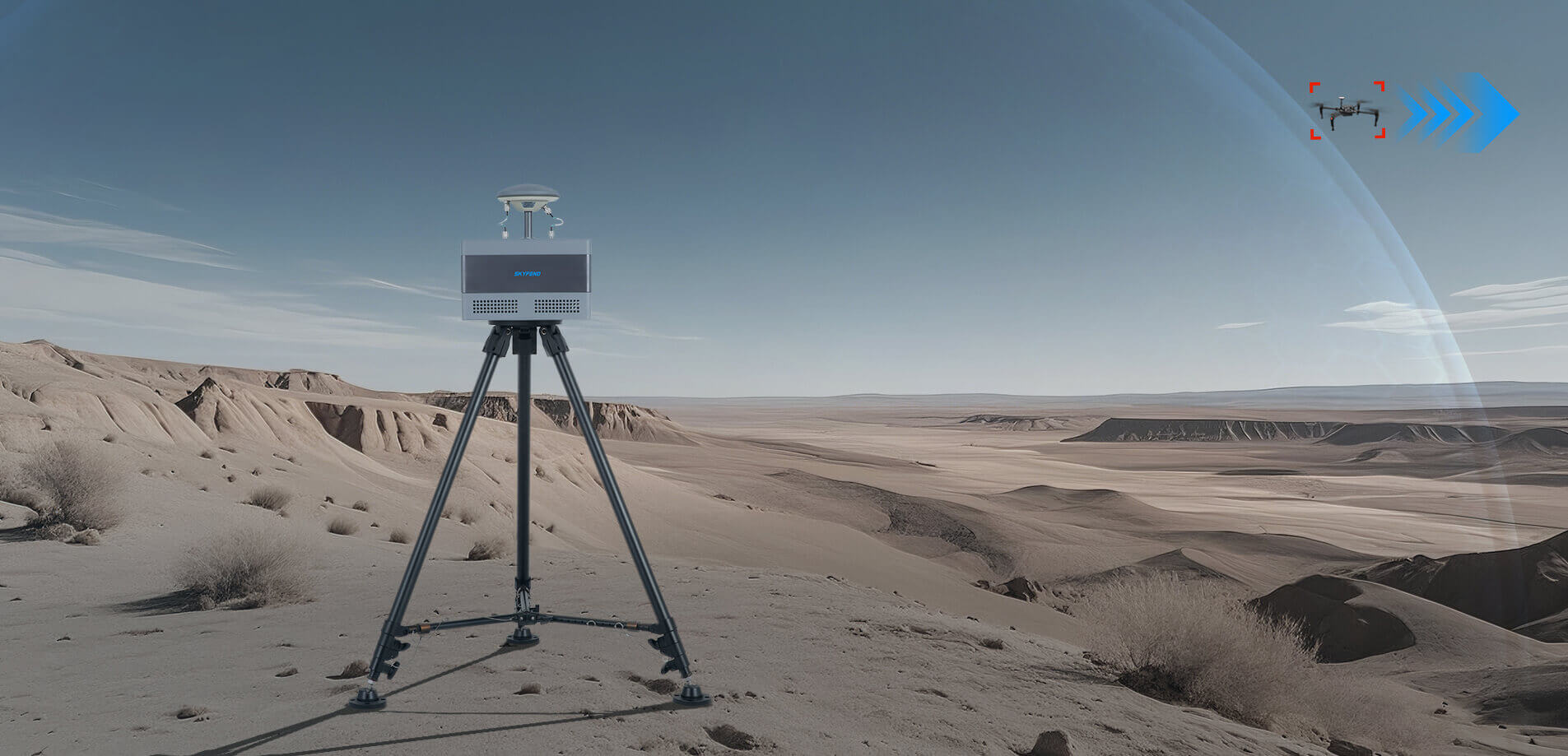 SkyFend Spoofer Pro. Sistema fixo anti-drones GNSS
