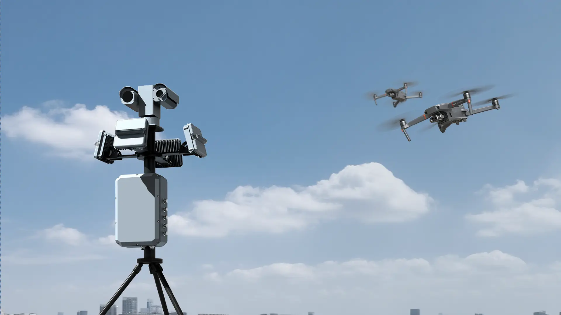 SkyFend Tracker Eye e Pro. Sistemas de deteção antidrones