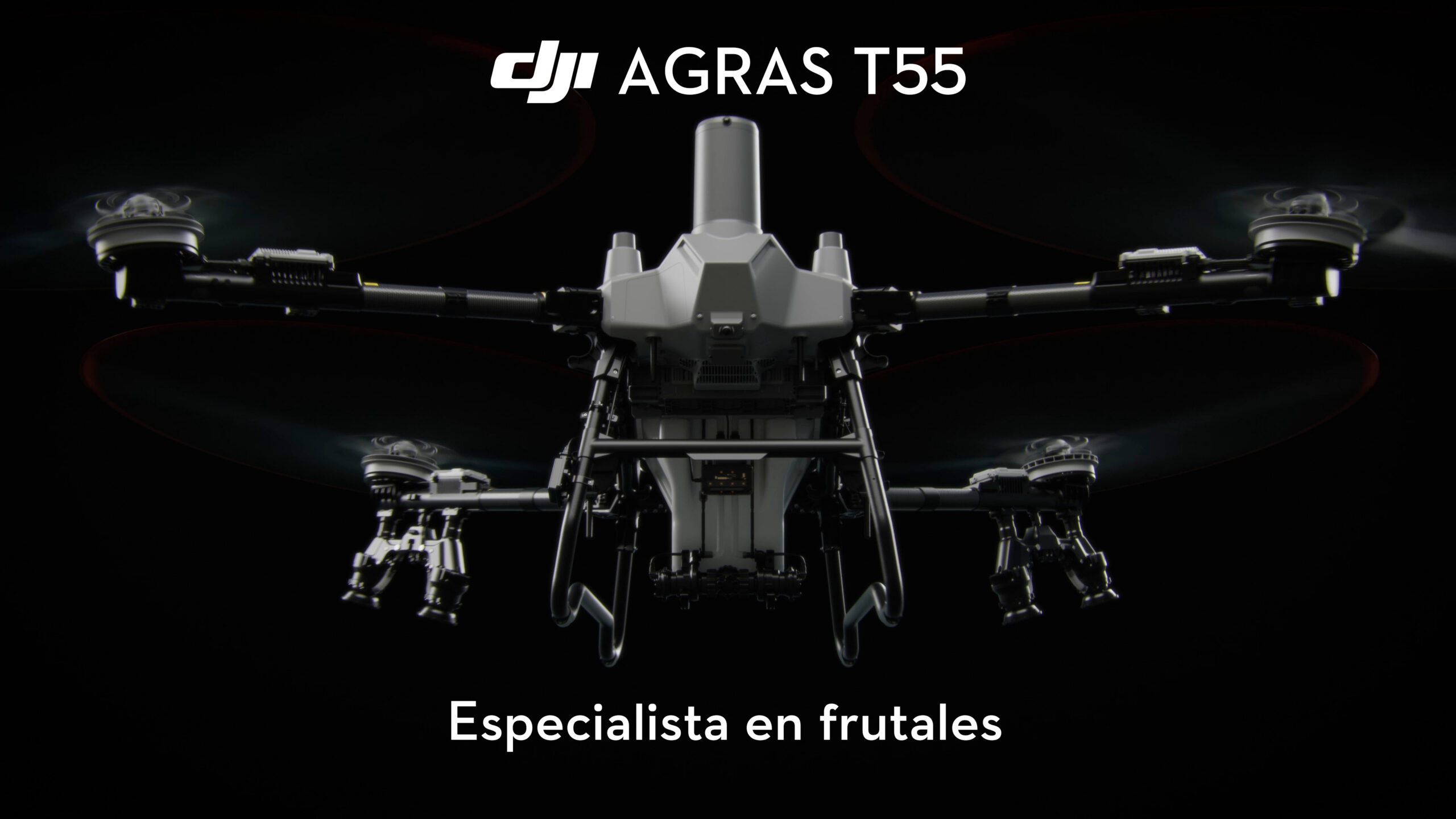 DJI Agras T55: pulverización diseñada para llegar al interior de los frutales