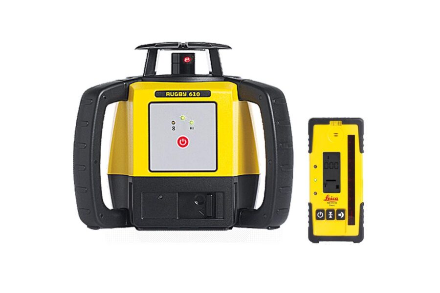 Nível laser Leica Rugby 610 com receptor RE 140