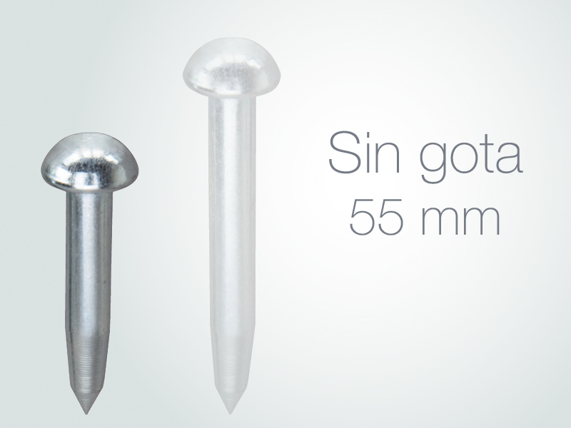 Prego de nivelamento cabeça redonda sem centragem 55mm ACRE