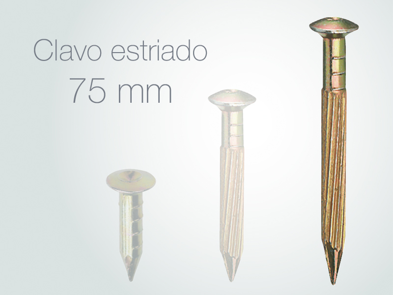 Prego topográfico estriado 7.5cm Goecke